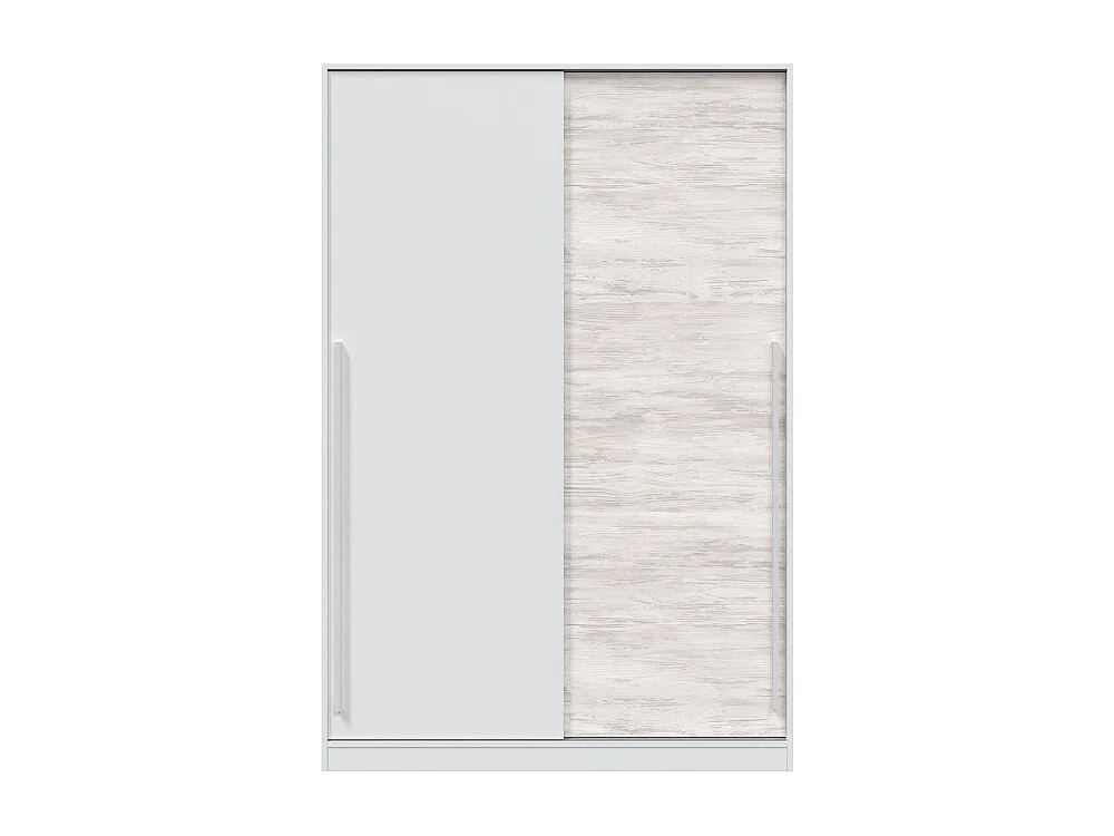 Armario 2 puertas correderas aglomerado blanco 200x120x50cm
