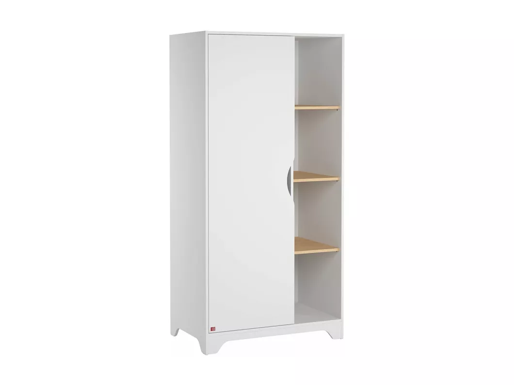 Kauf Unique Schrank mit 1 Tür, 2 Kleiderschränke, und 3 offenen Regalen L88.5cm - Leaf