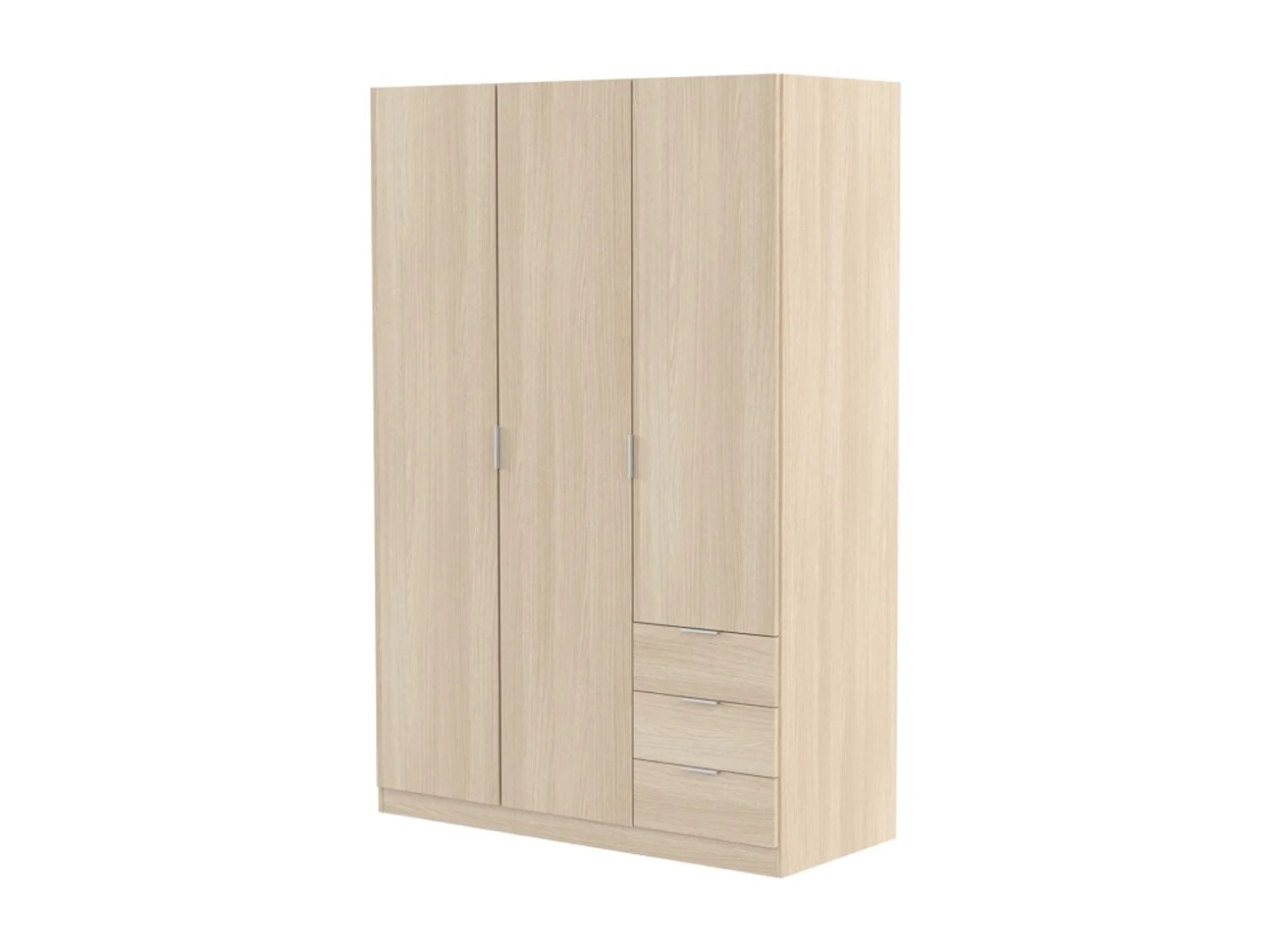Armoire 3 portes + 3 tiroirs L121 x H180 cm