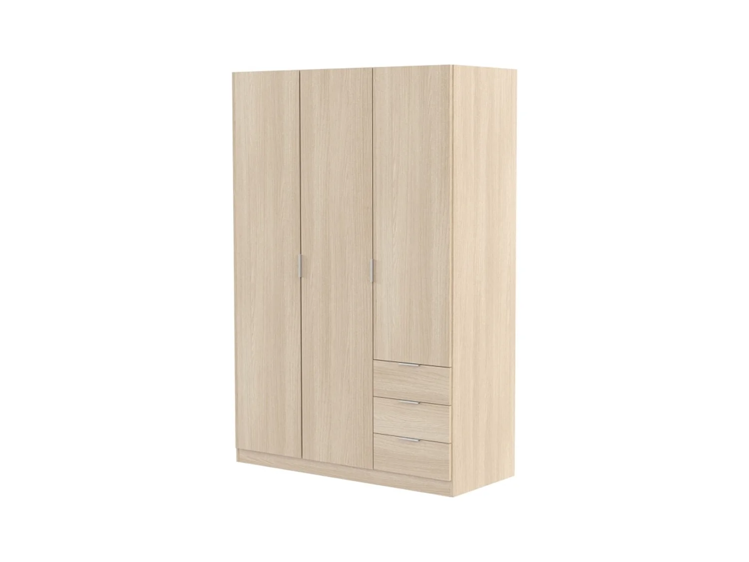 Armoire 3 portes + 3 tiroirs L121 x H180 cm