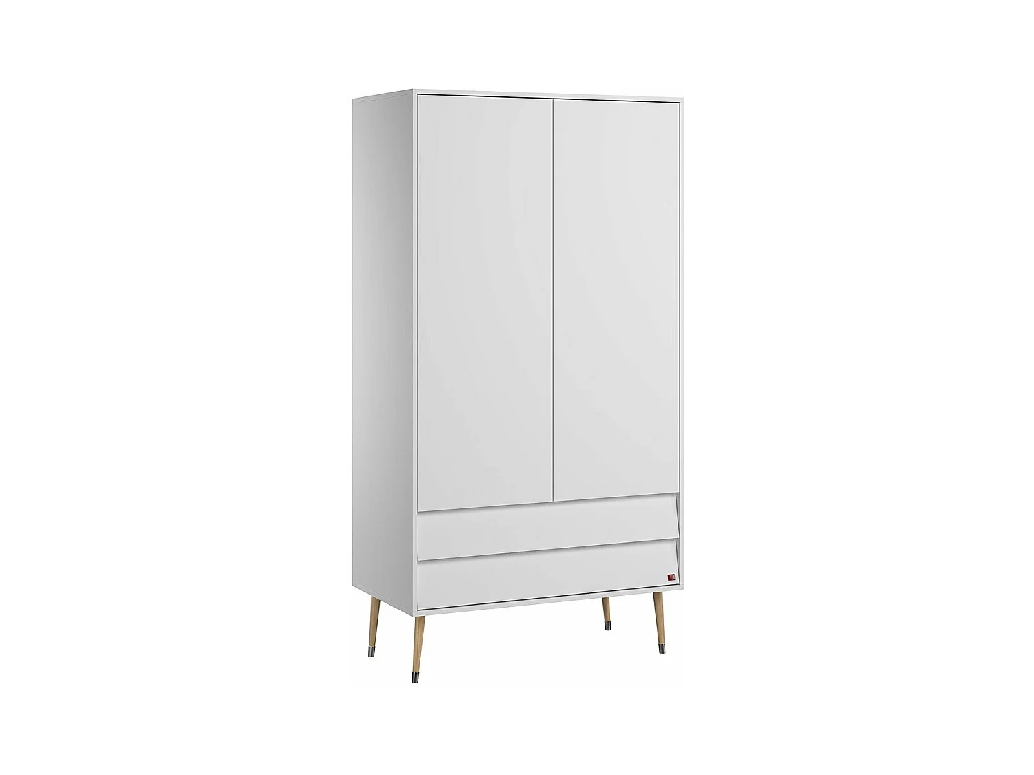 Armoire 2 Portes 2 Tiroirs L100 x H191 cm - Bosque