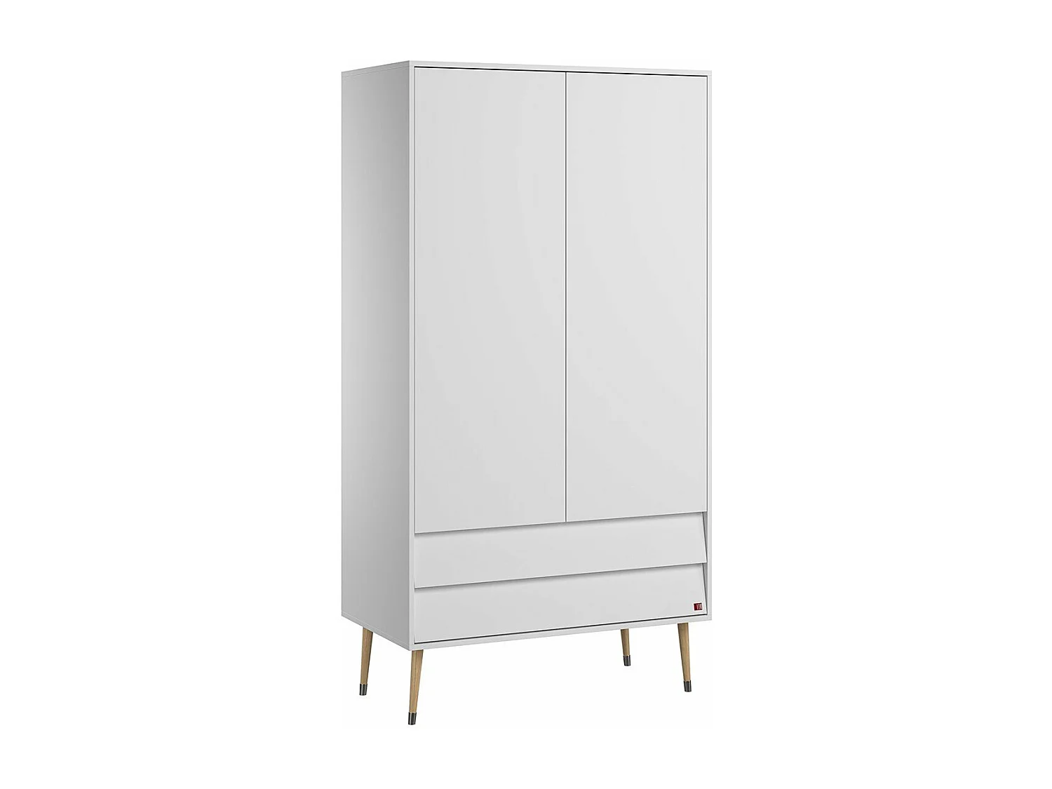 Armoire 2 Portes 2 Tiroirs L100 x H191 cm - Bosque