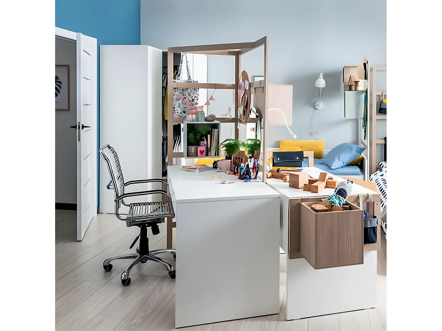 Eckschrank Weiß 2 Türen - Stige