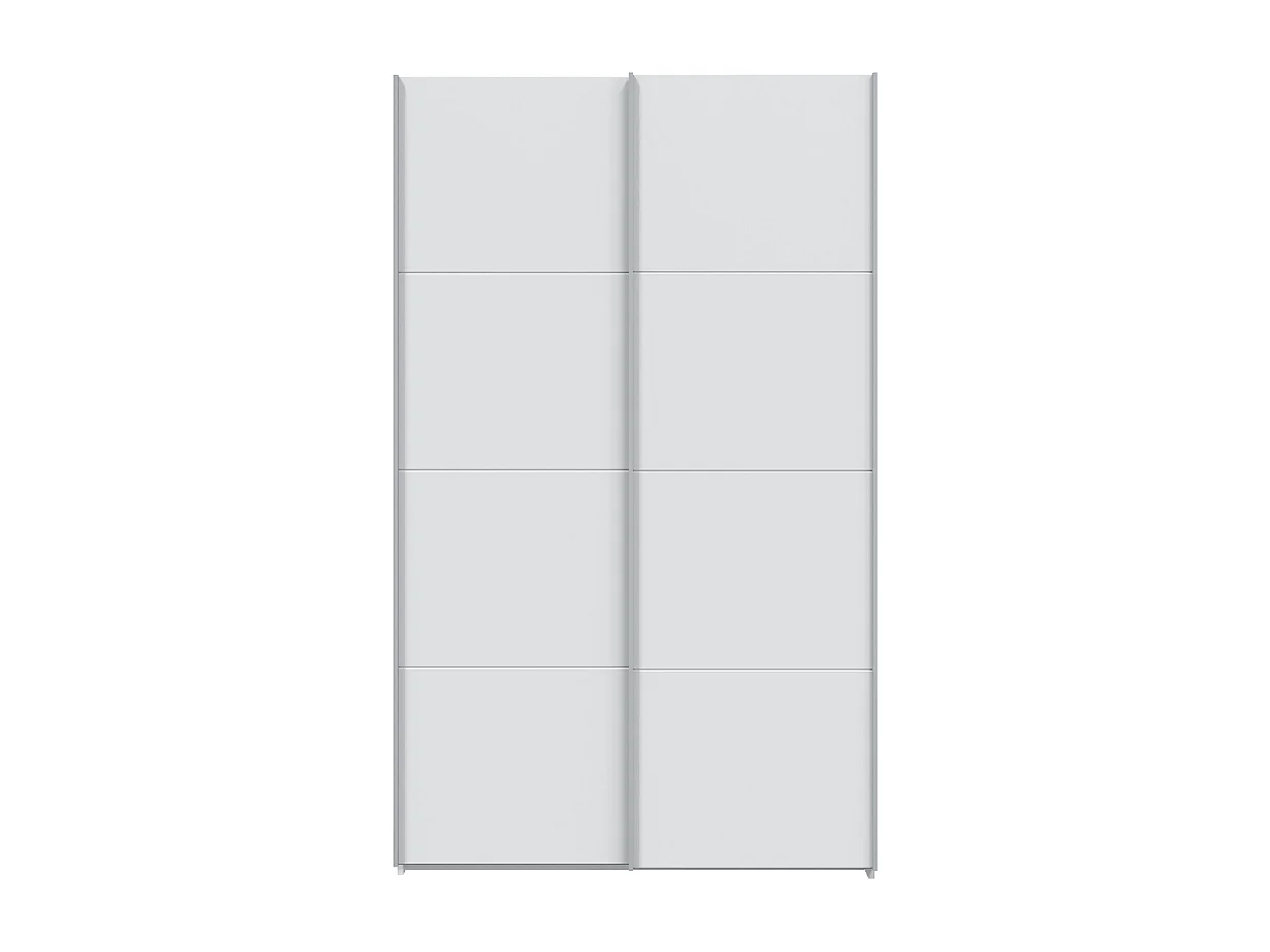 Armário com portas de correr em aglomerado branco 200x150x60cm