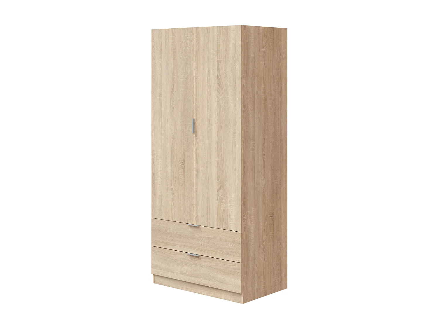 Kleiderschrank FANNY L81 x H180 cm Hellholz Skandinavisch Modern