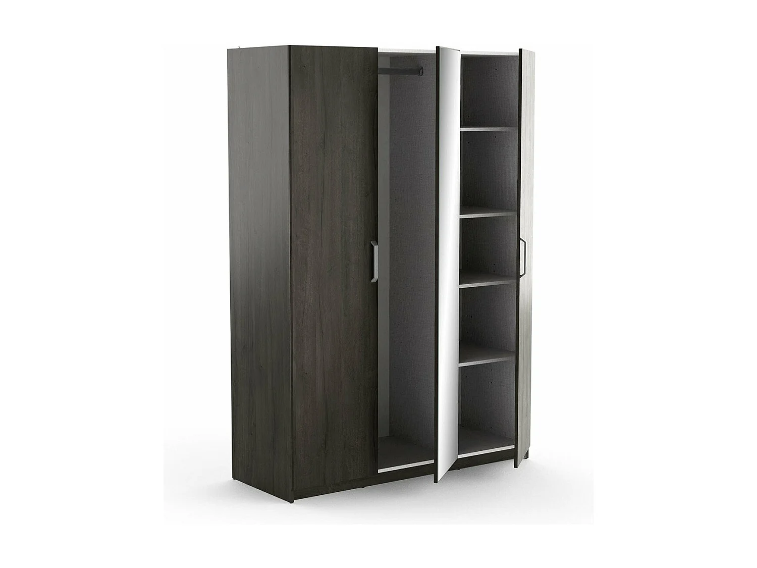 Armoire 3 Portes avec Miroir L133,5 x H191,5 cm - Richmond