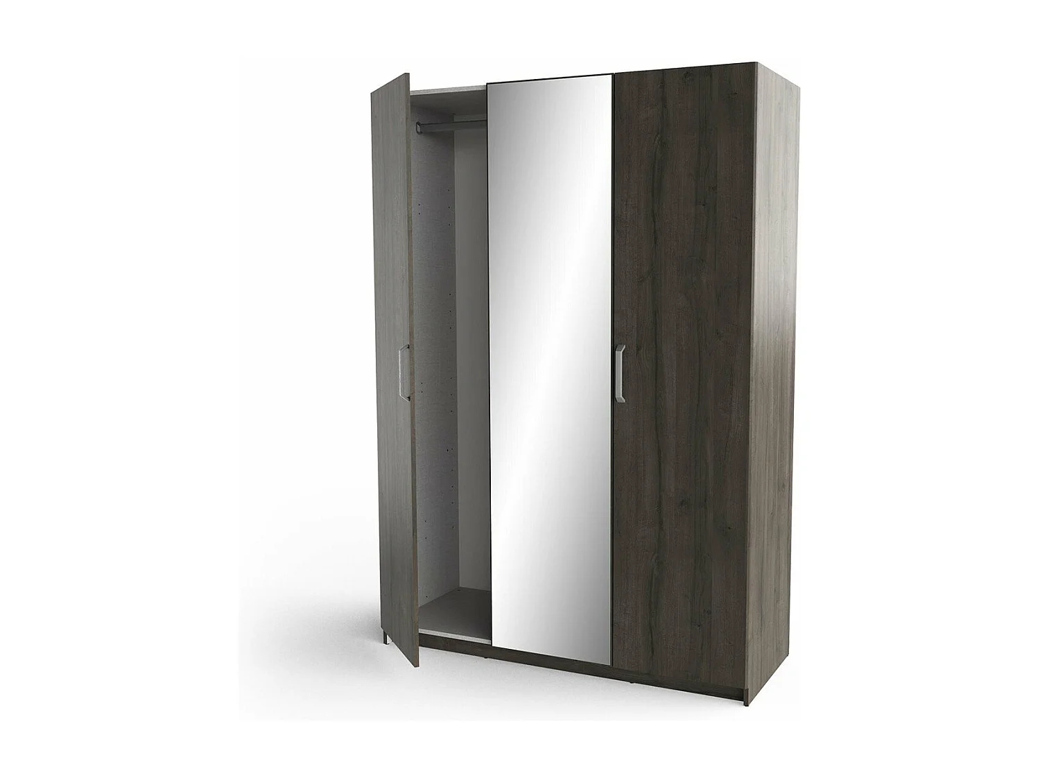 Armoire 3 Portes avec Miroir L133,5 x H191,5 cm - Richmond