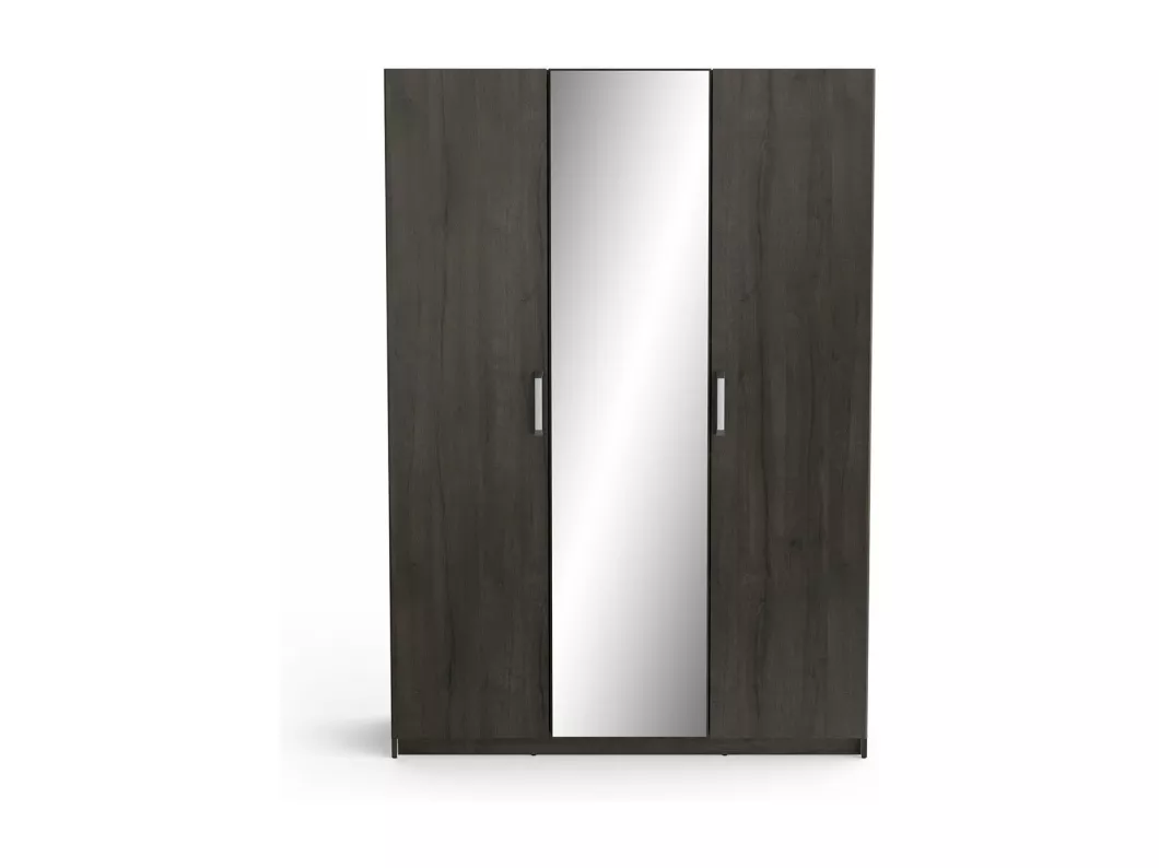 Kauf Unique 3-türiger Kleiderschrank mit Spiegel L133,5 cm x H191,5 cm - Richmond