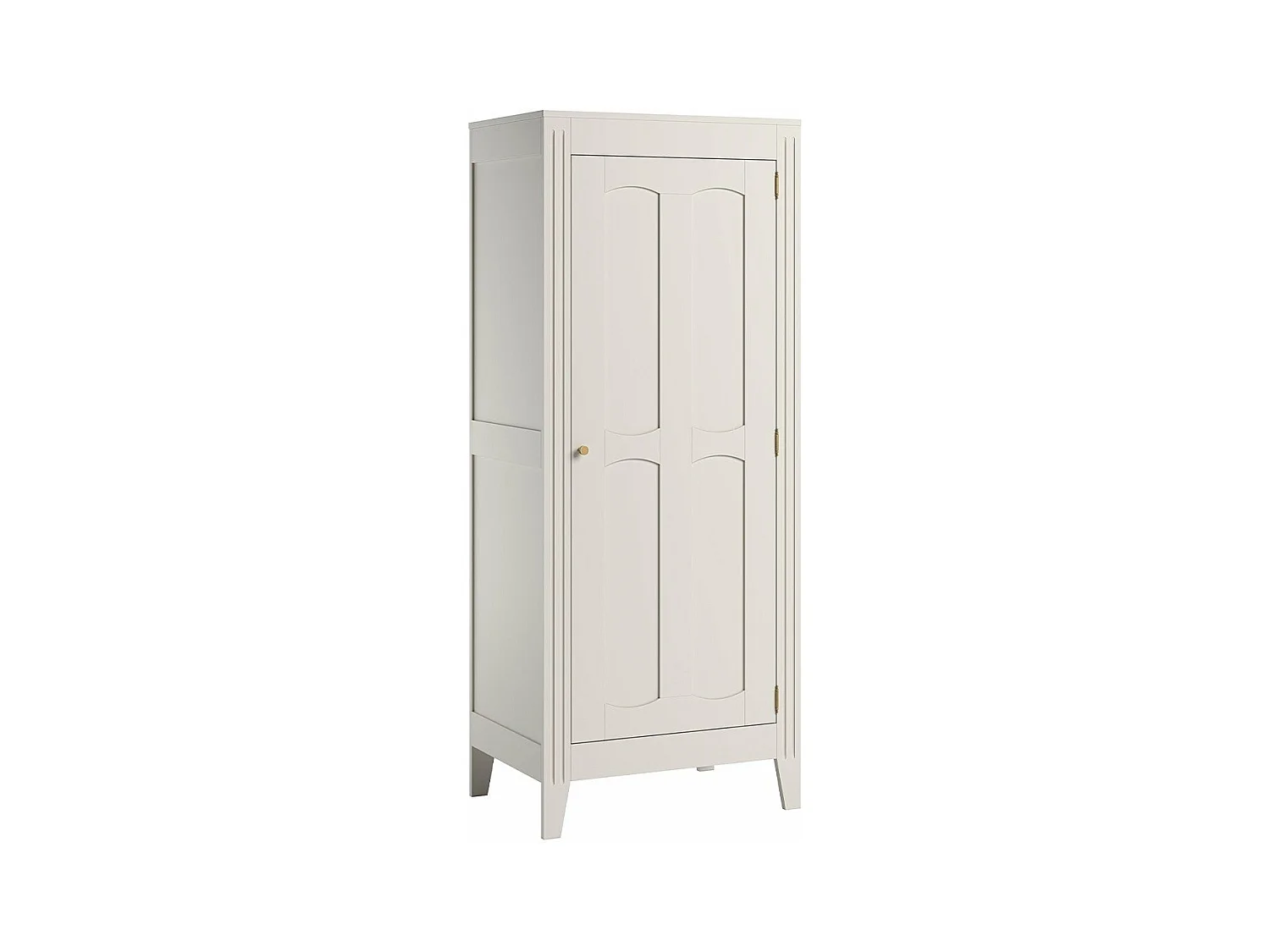 Armoire 1 Porte avec Étagères et Penderie L80.5 x H196.8 cm - Milenne