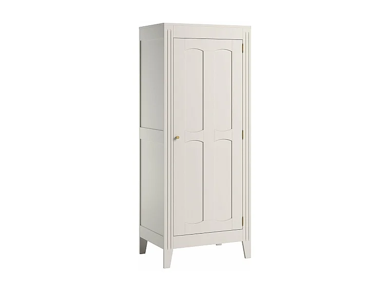 Armoire 1 Porte avec Étagères et Penderie L80.5 x H196.8 cm - Milenne