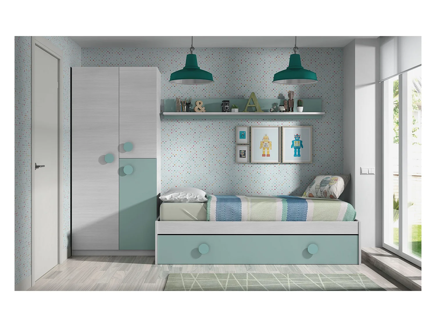 Armario juvenil de 3 puertas Enjoy