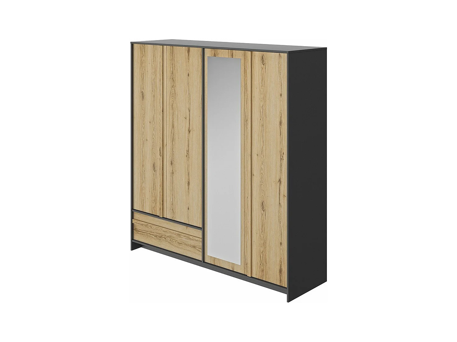 Armoire 4 portes et 1 tiroir MIMIZAN  L197 cm - Fabrication Française