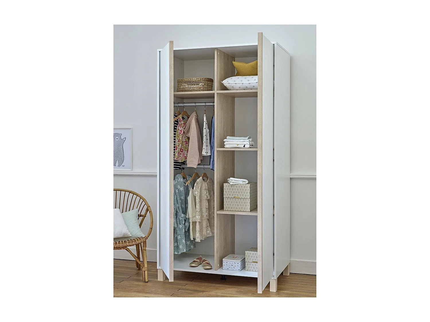 Armoire 2 portes Celeste - Fabrication Française