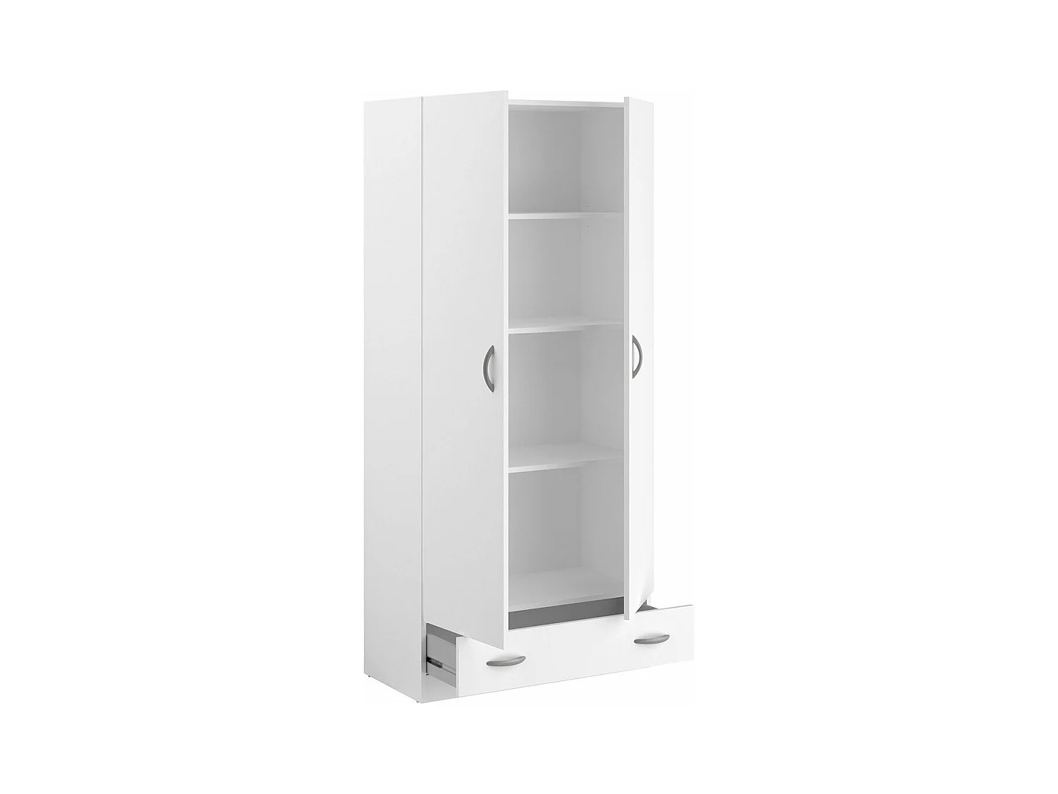 Armoire 2 portes 1 tiroir L78 cm - Orlando