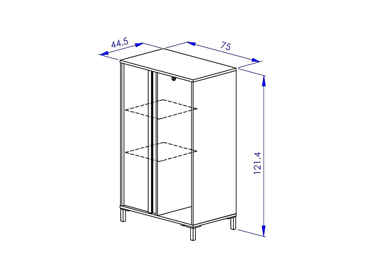 Vestiaire 1 porte avec penderie MIMIZAN - Fabrication Française