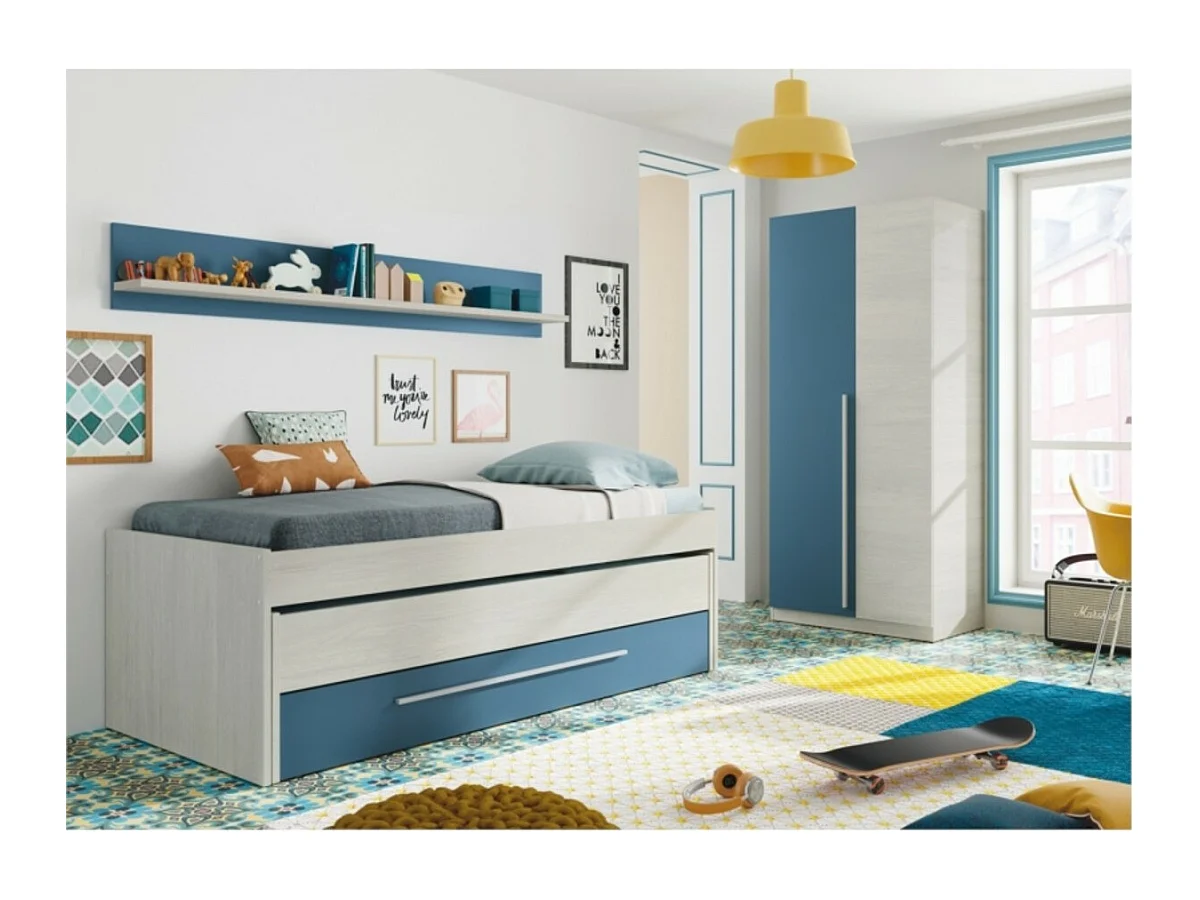 Armoire penderie enfant 2 portes L90 x H200 cm