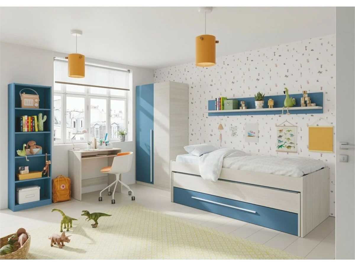 Armoire penderie enfant 2 portes L90 x H200 cm