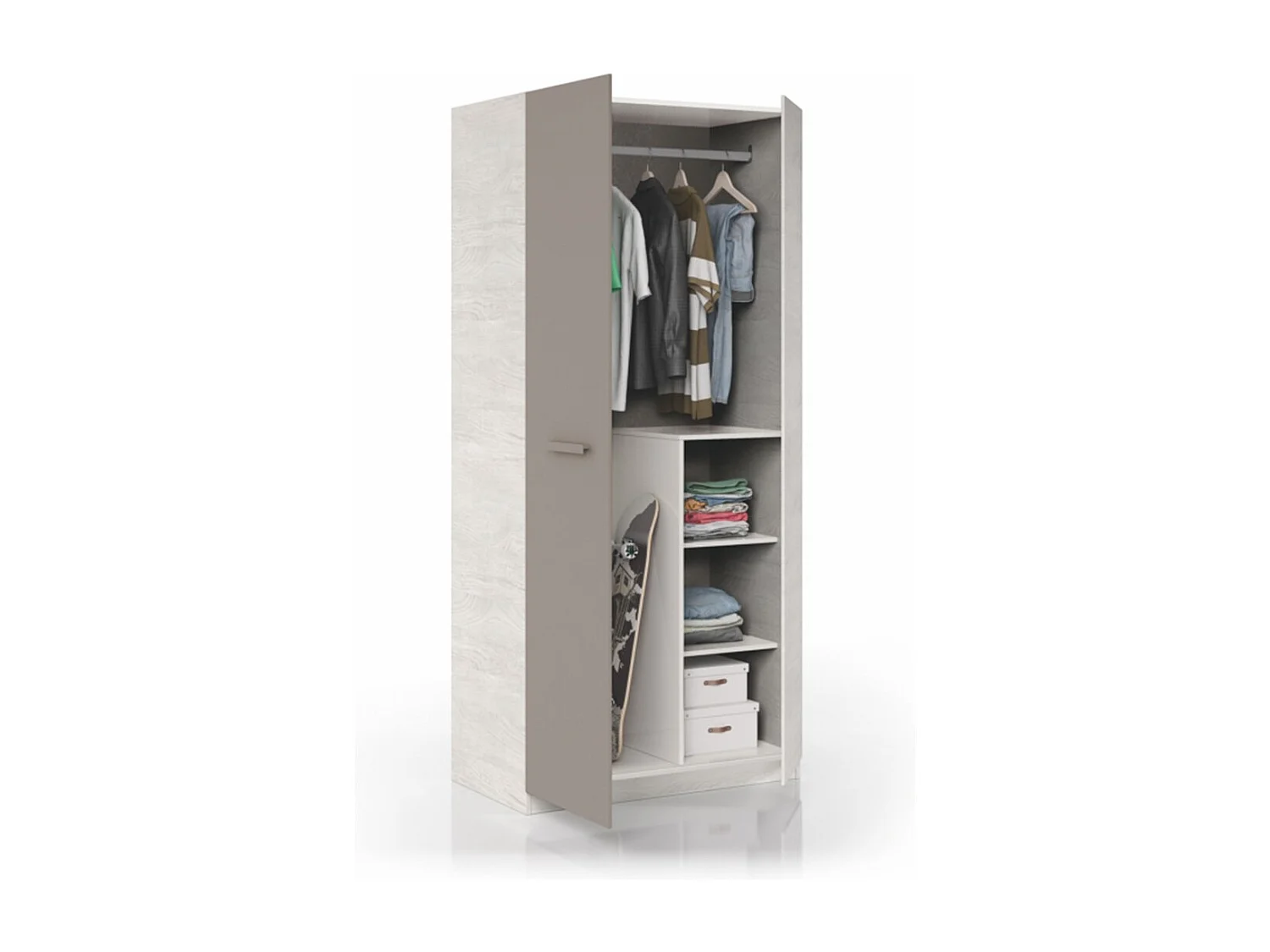 Armoire enfant 2 portes L90 x H200 cm