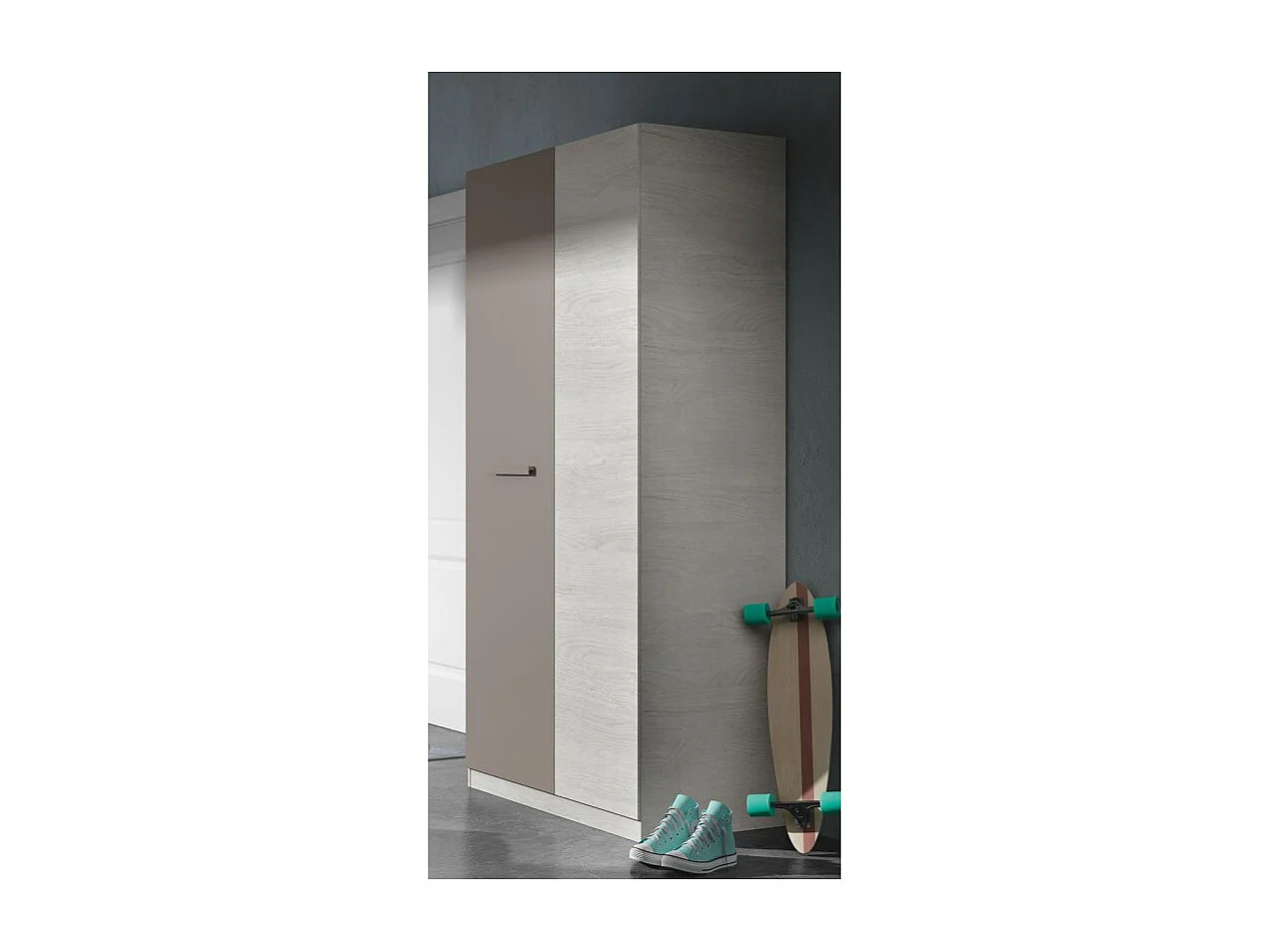 Armoire enfant 2 portes L90 x H200 cm