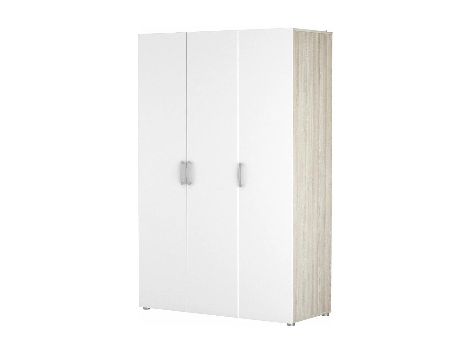 Kledingkast met 3 deuren en hang- en leggedeelte L119,1 cm - Nano