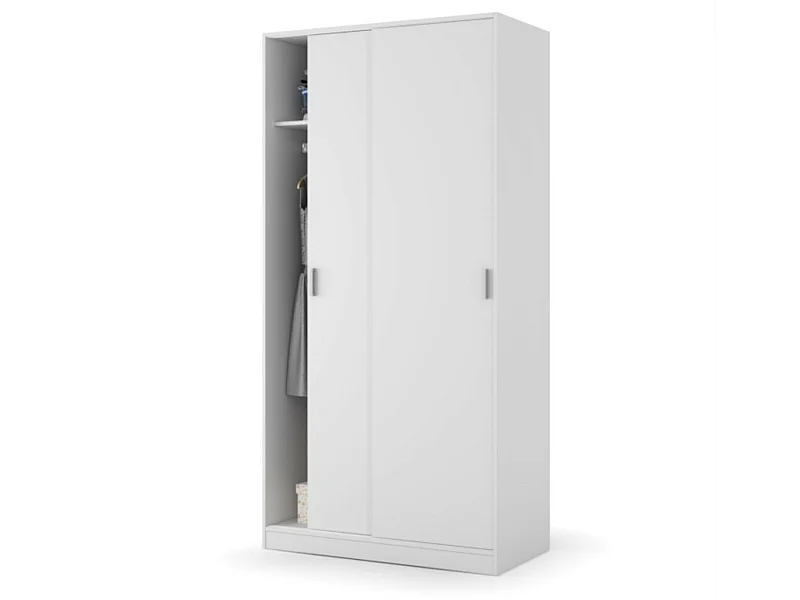 Armoire penderie 2 portes coulissantes L100 x H200 cm