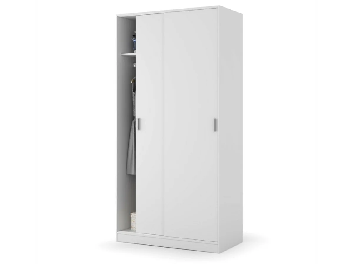 Armoire penderie 2 portes coulissantes L100 x H200 cm