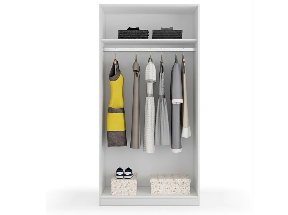 Armoire penderie 2 portes coulissantes L100 x H200 cm