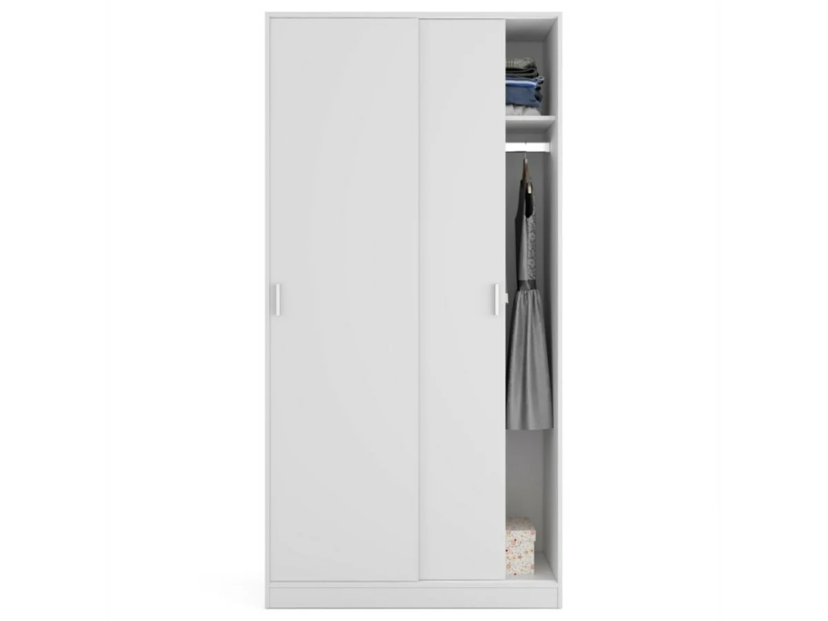 Armoire penderie 2 portes coulissantes L100 x H200 cm