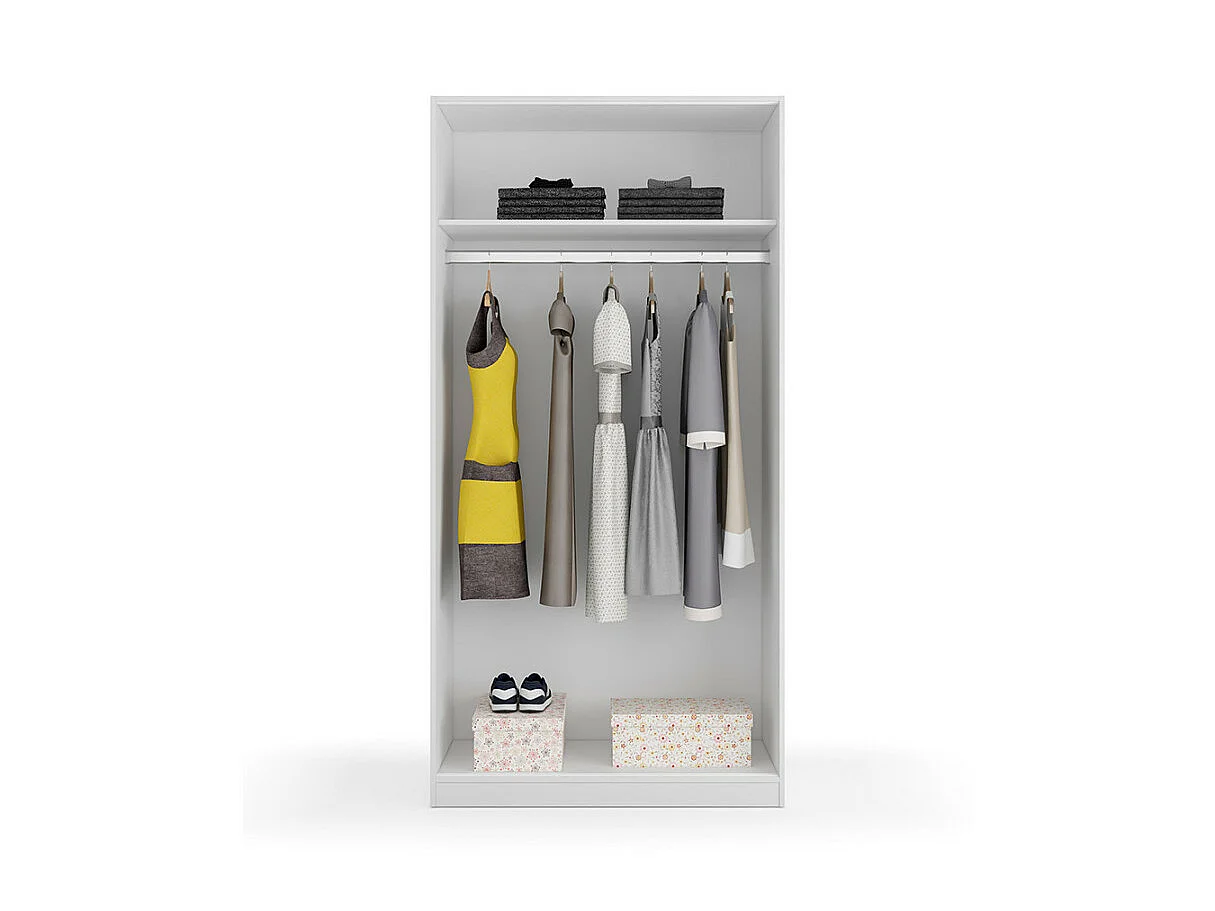 Armoire penderie 2 portes coulissantes L100 x H200 cm