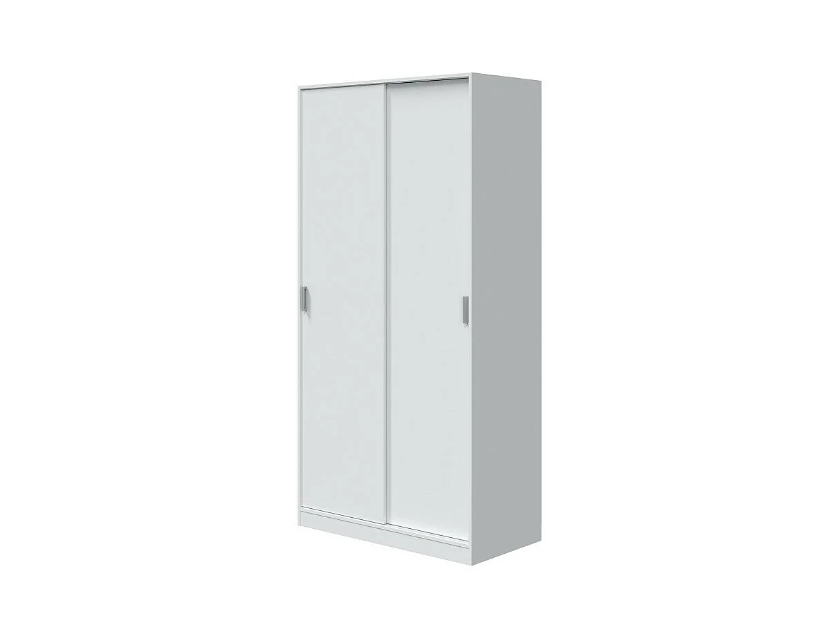 Armoire penderie 2 portes coulissantes L100 x H200 cm