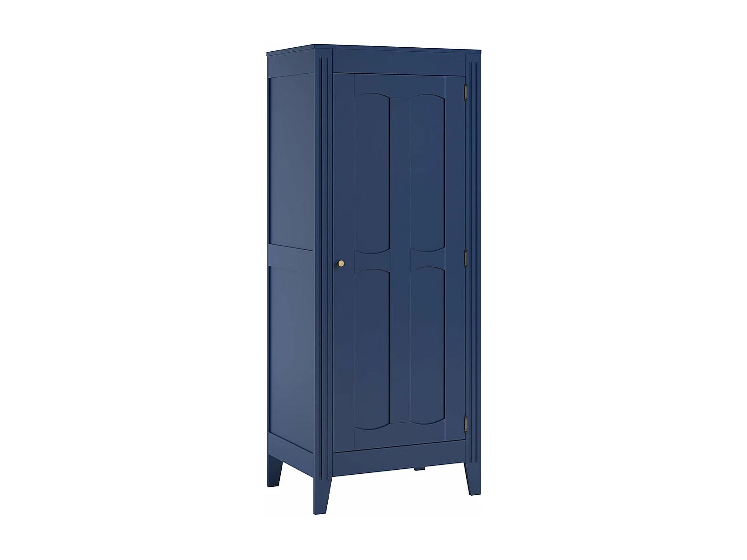 Armoire 1 Porte avec Étagères et Penderie L80.5 x H196.8 cm - Milenne