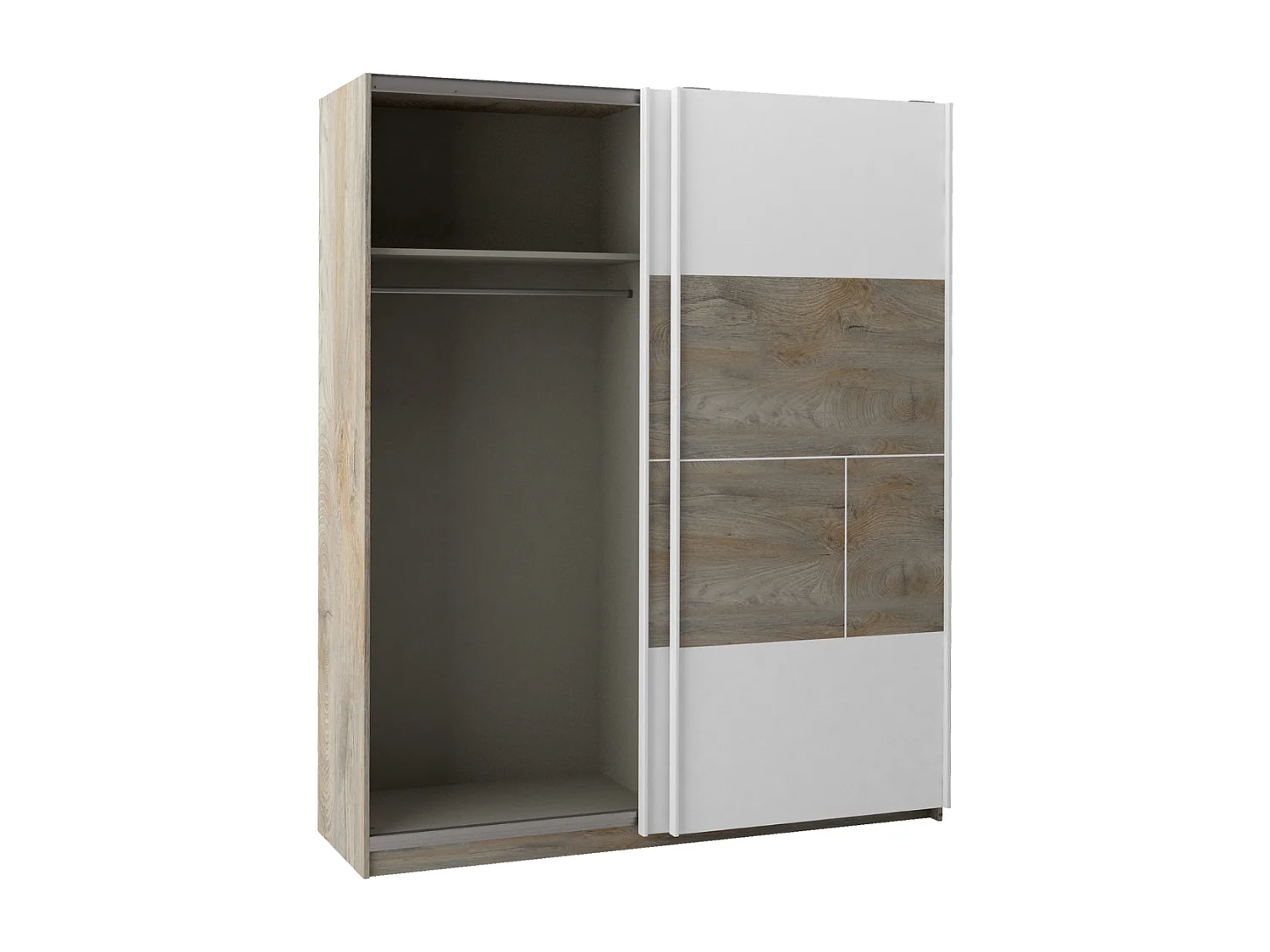 Dressing 2 portes coulissantes L180 x H215 cm - Prado