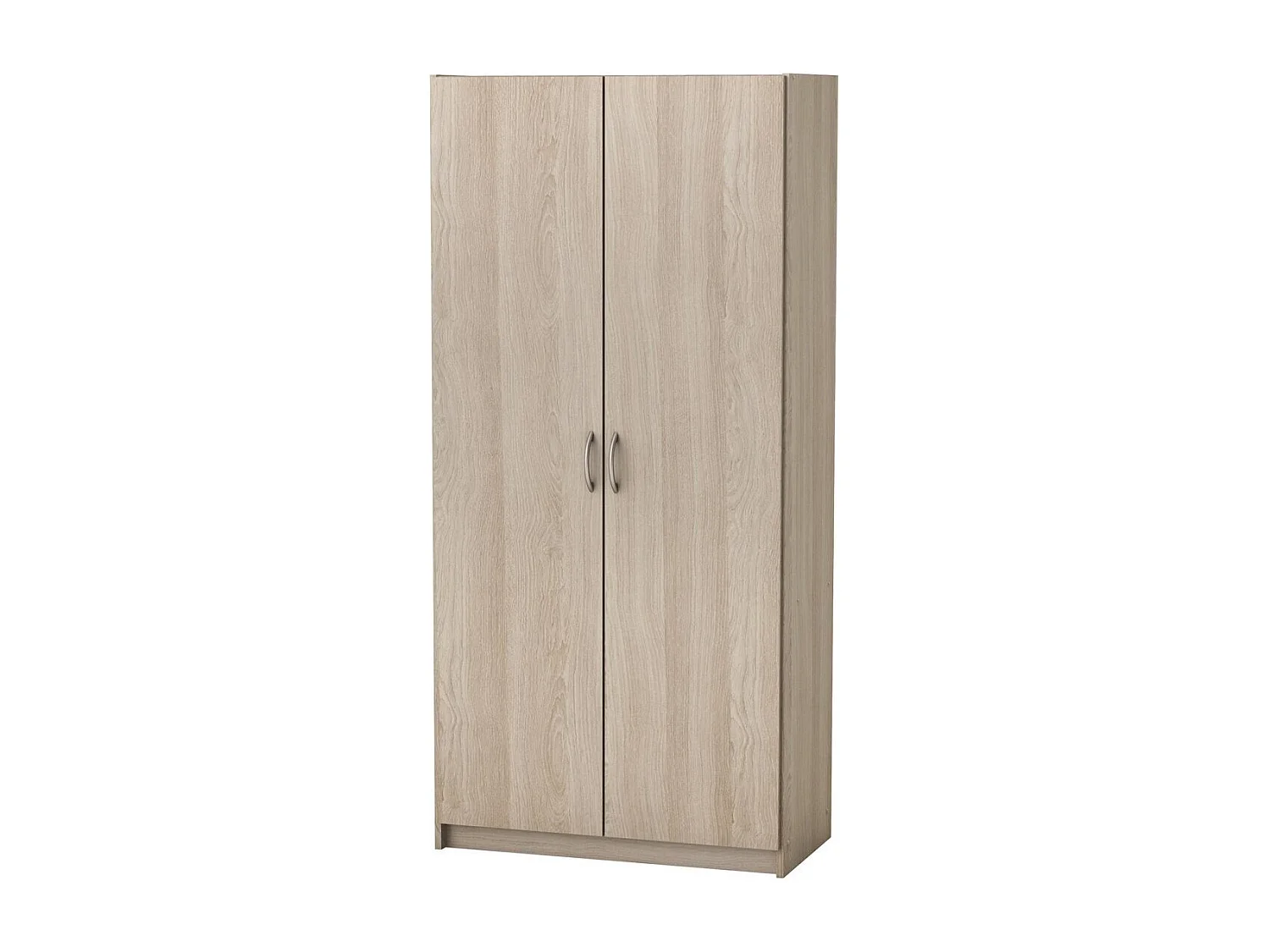 Armario 2 puertas 5 estantes L79,7 cm decoración de madera - Multifunción