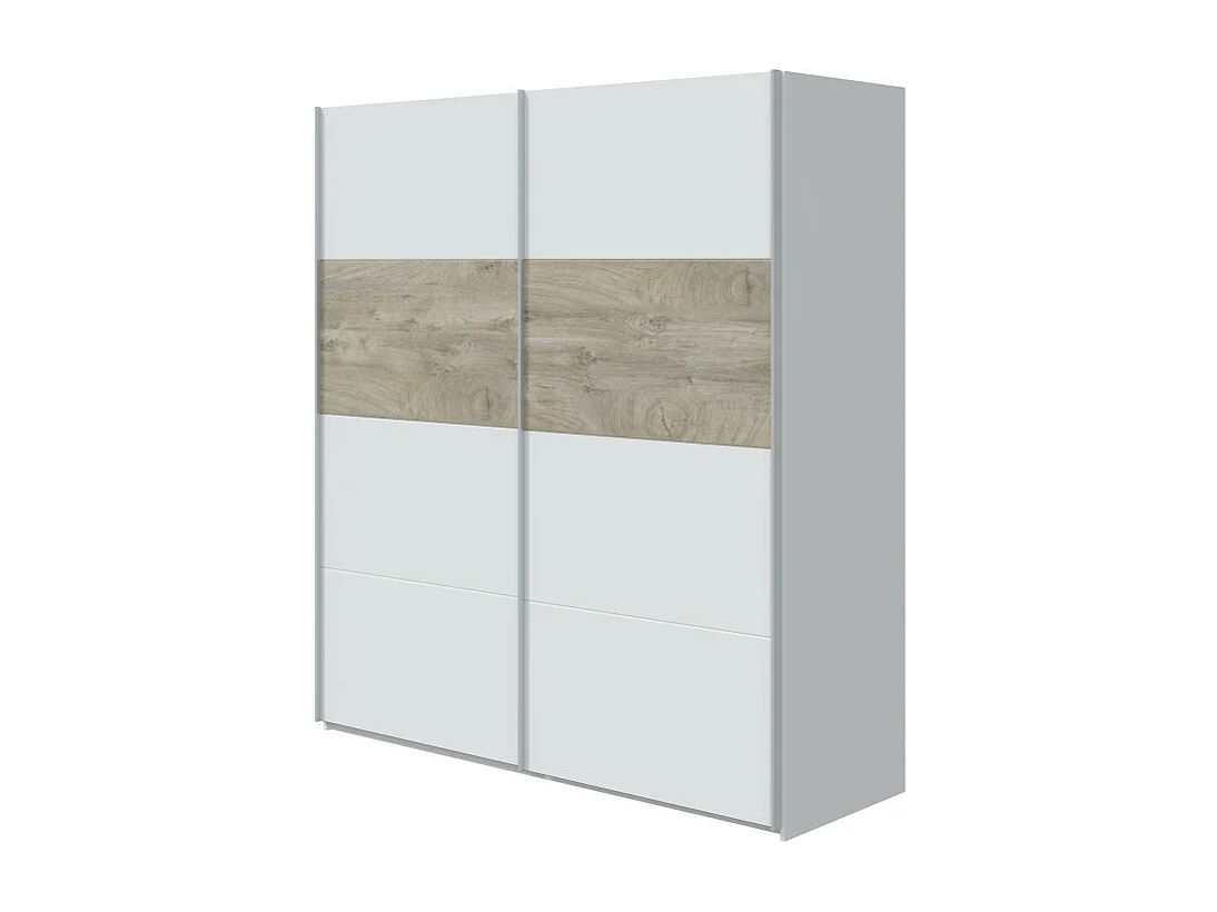 Roupeiro Bicolor Com 2 Portas De Correr Merlin