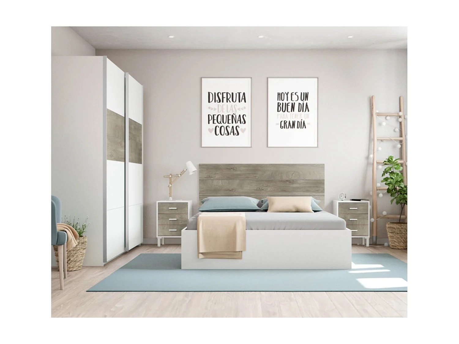 Armario de 2 puertas correderas Oikos