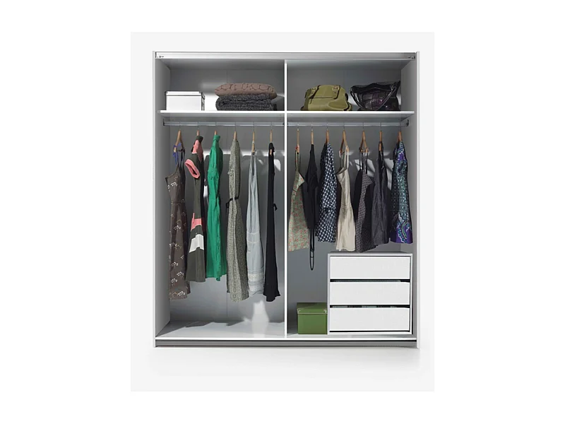 Armoire penderie 2 portes coulissantes