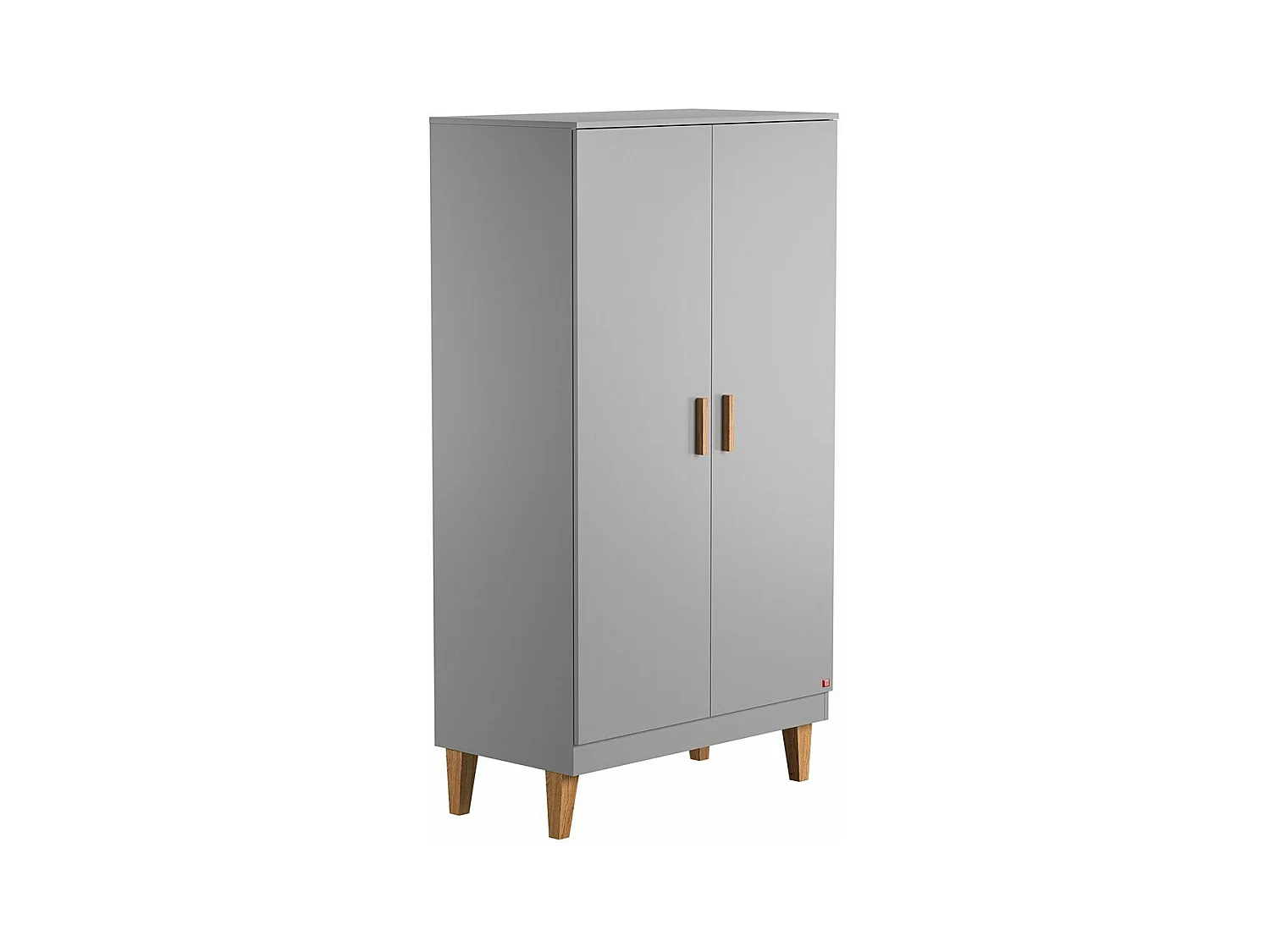 Armoire 2 Portes avec 2 Étagères et 1 Penderie L100 x H186.5 cm - Lounge