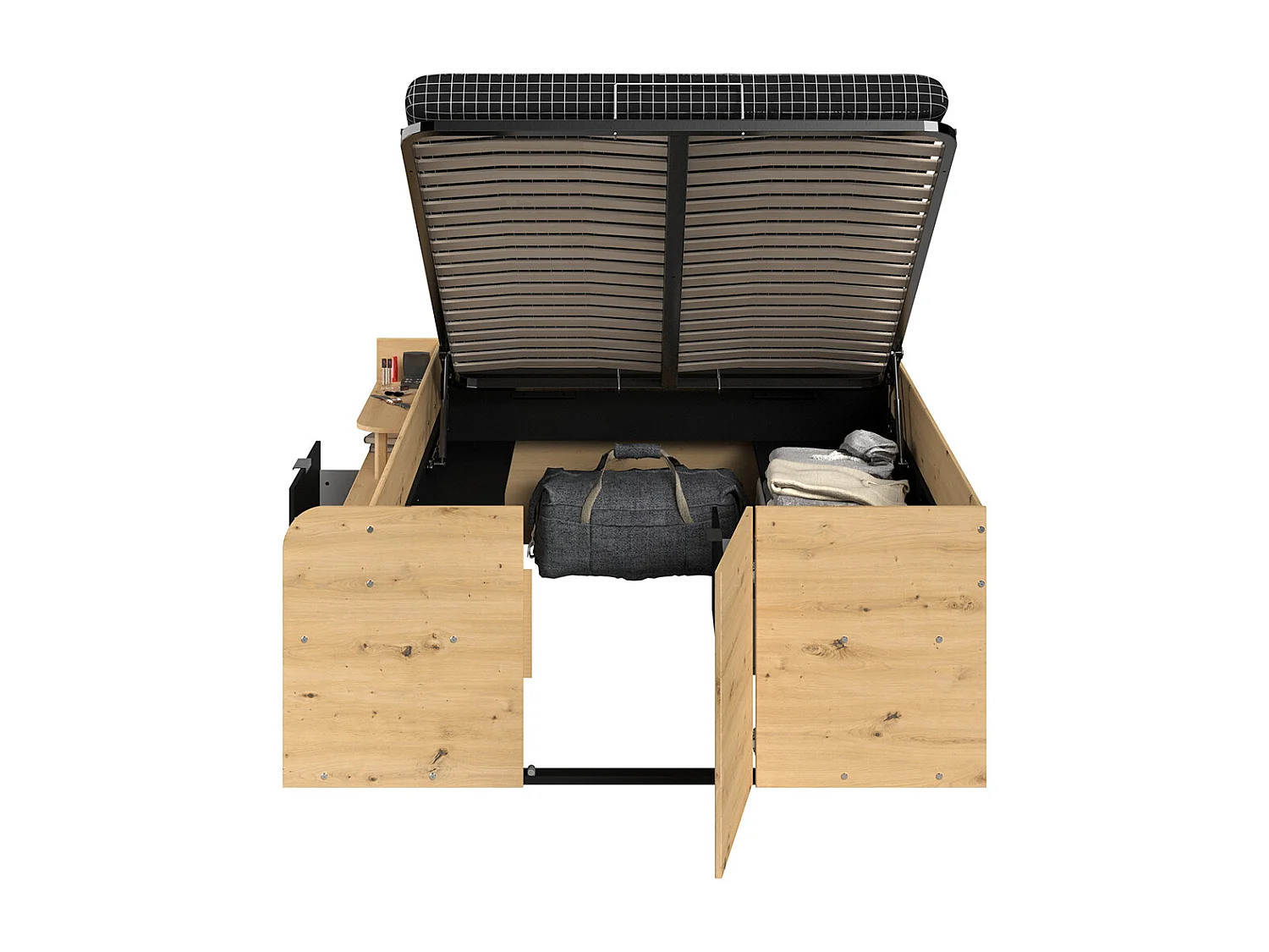 Cama con almacenamiento debajo de la cama y cajón - 140x190/200 cm - Travel