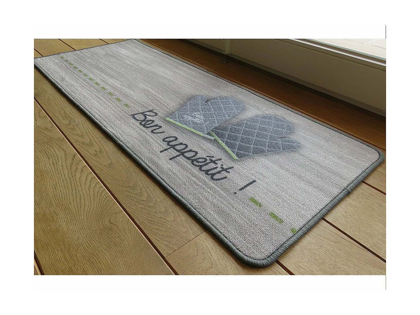 Tapis de cuisine motif bon appétit