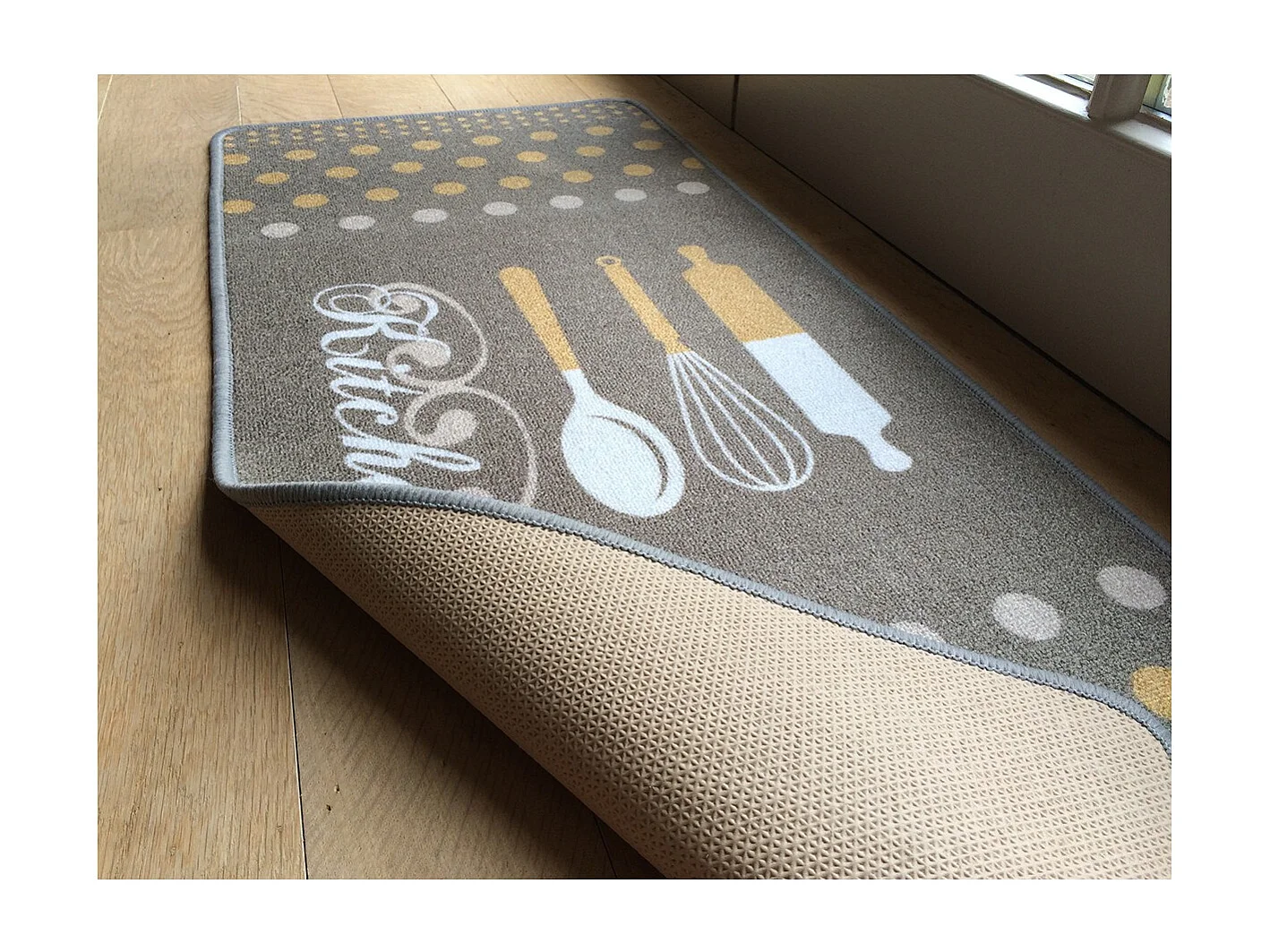 Tapis de cuisine Kitchen brun 50x120cm