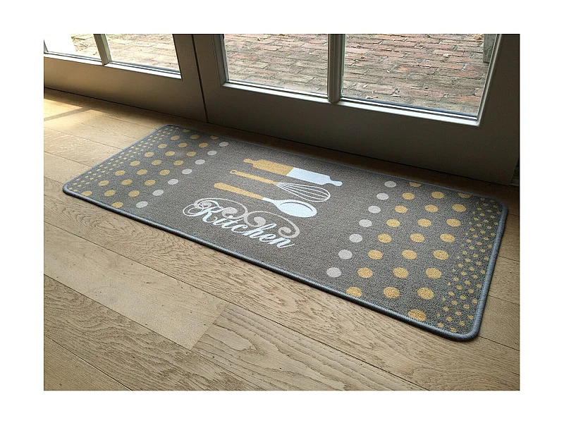 Tapis de cuisine Kitchen brun 50x120cm
