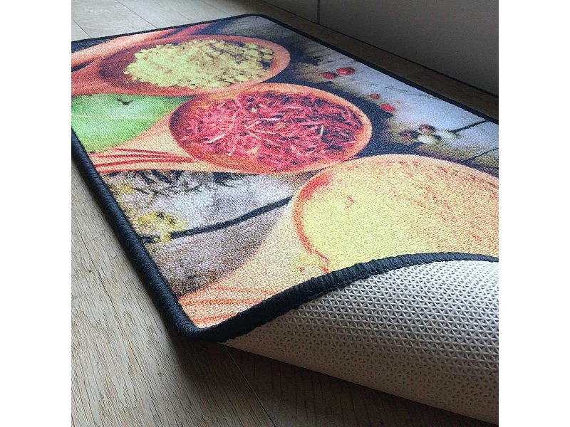 Tapis de cuisine motif Epices