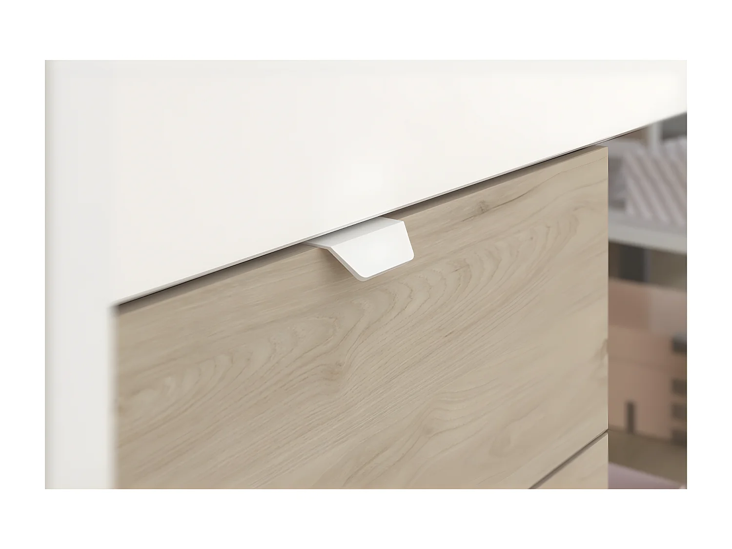 Lit mi-haut avec 2 Tiroirs et Toboggan 90x200 cm - Tobo