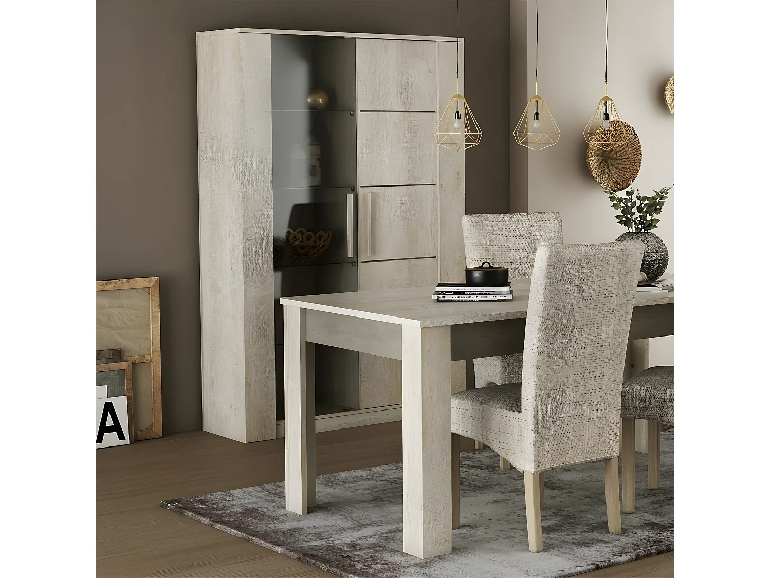 Dressoir 2 Deuren Eiken Decor L114 x H175,8 cm - Antibes