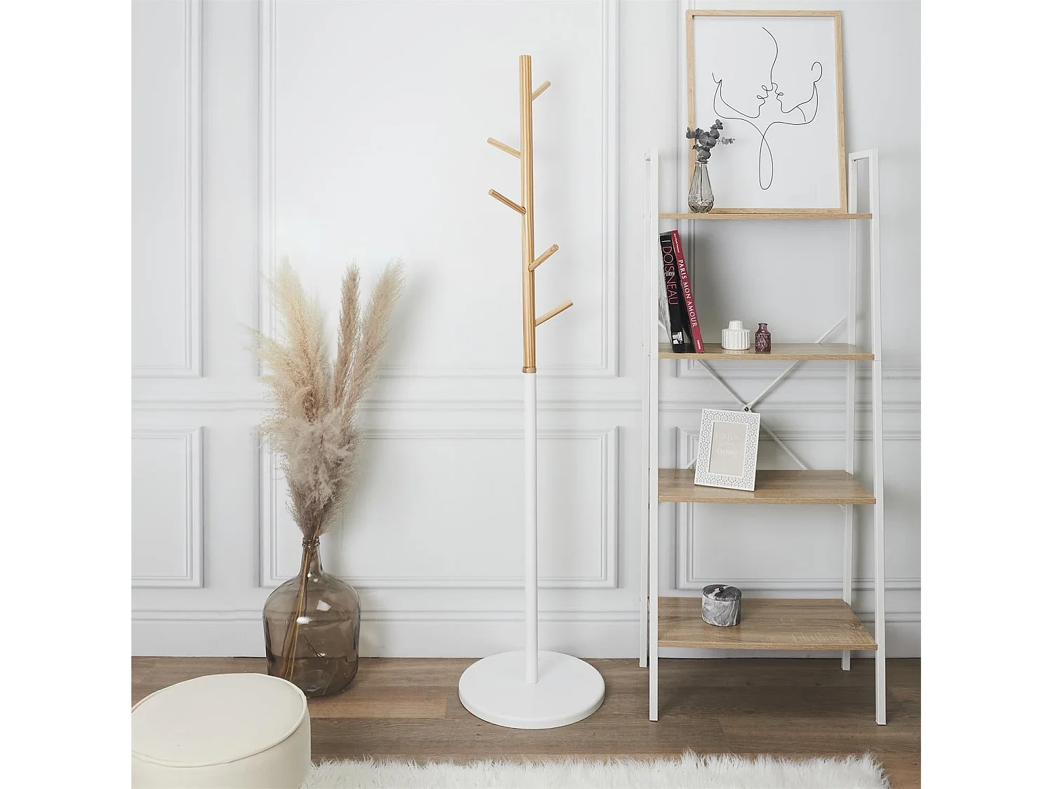 Kleiderständer aus Holz "Miko" 180 cm