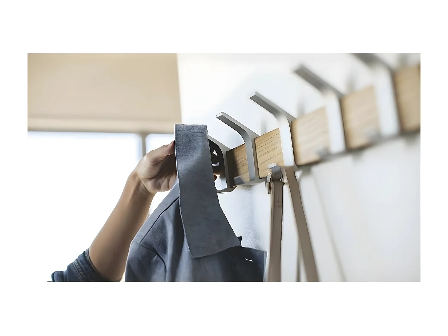 5-haaks essen wandkapstok