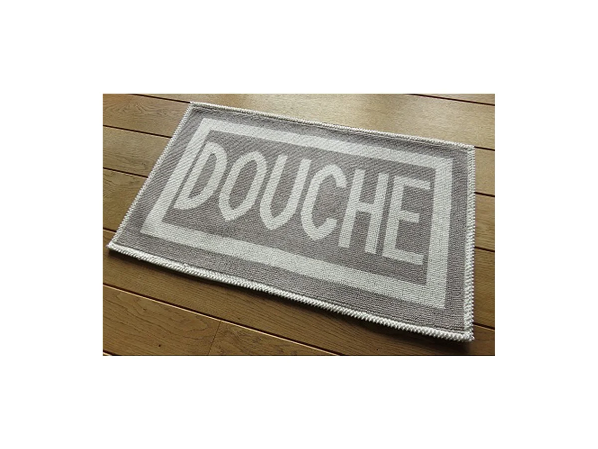 Tapis salle de bain imprimé Douche 50 x 80cm