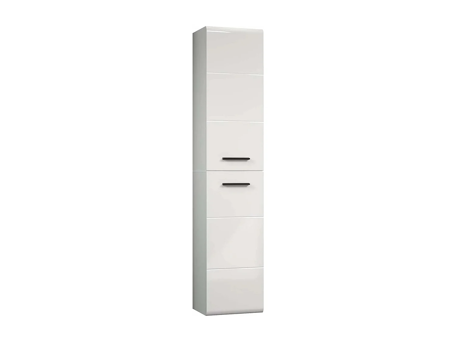 Colonne suspendue en bois MDF blanc 2 portes Randy L 35cm