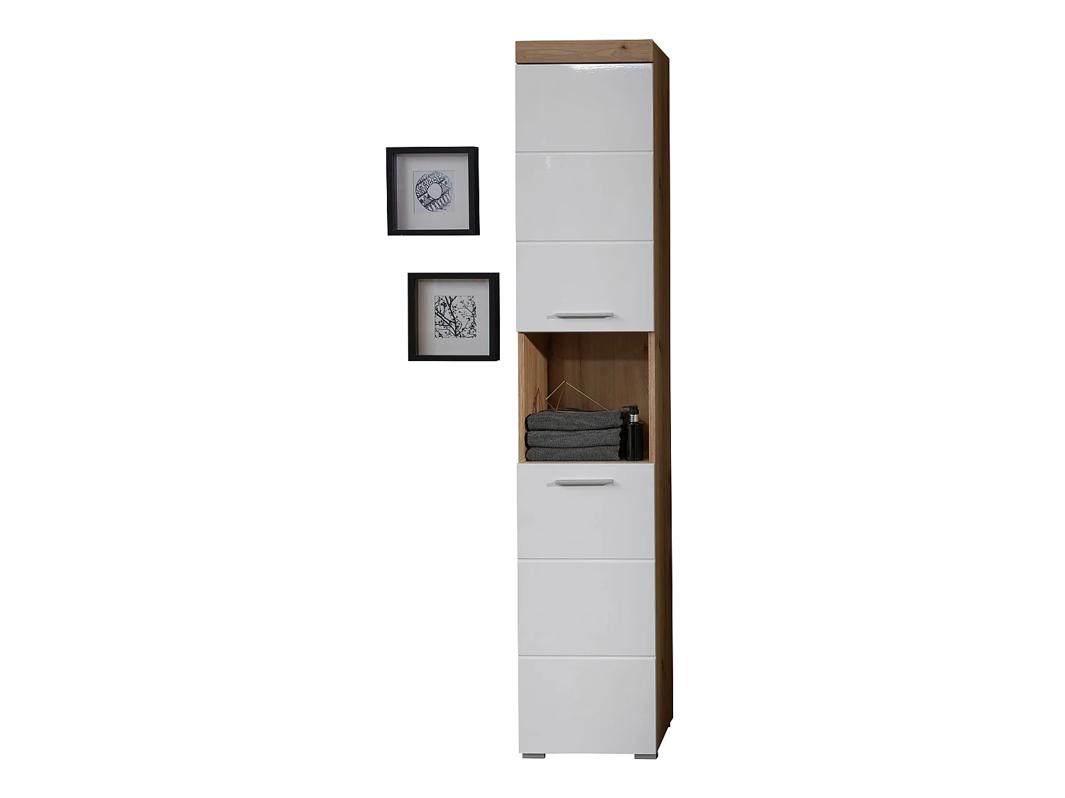 Colonne - Mélaminé-Chêne - Naturel - 37 - 190 - 31 cm