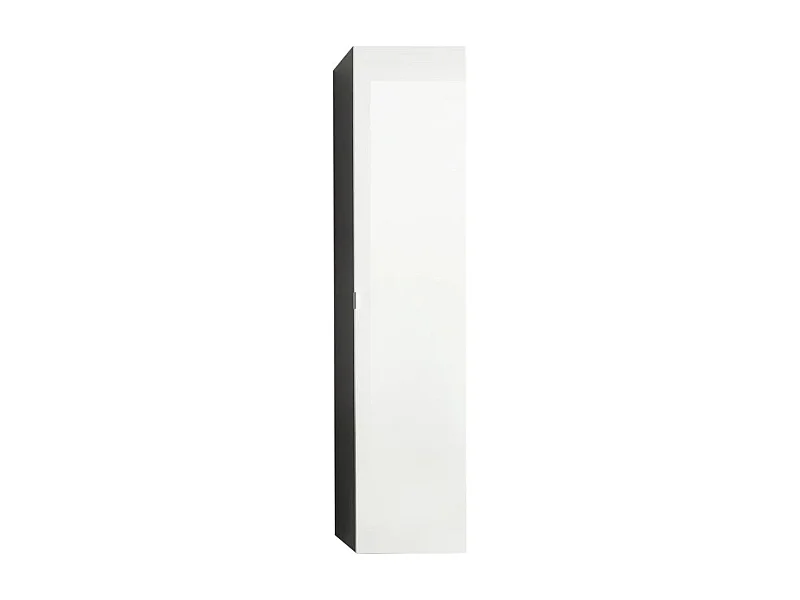 Columna de baño suspendida Ibiza 140 cm blanco brillo y antracita 1 puerta